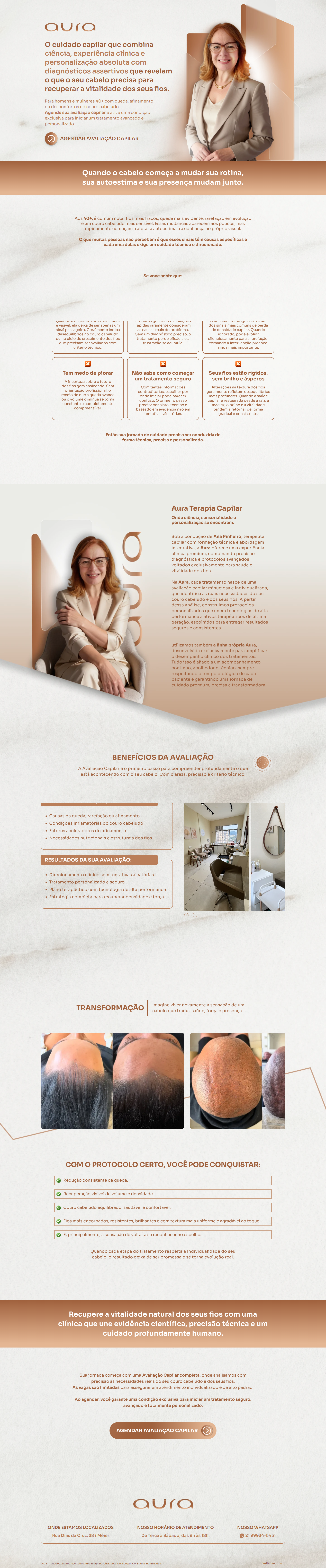 Preview do site Aura Terapia Capilar